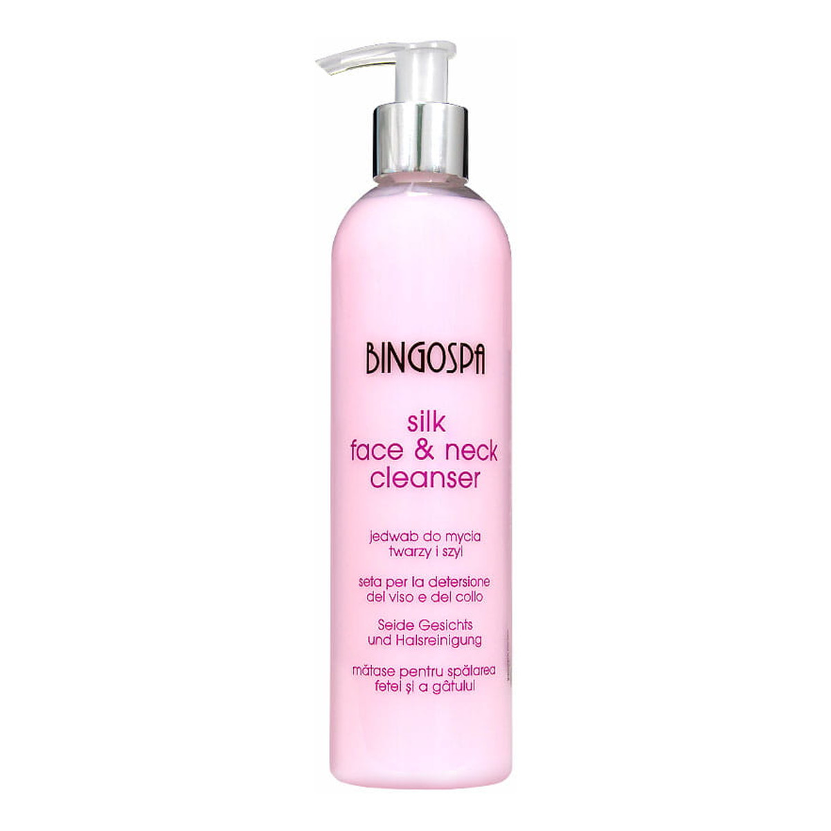 BINGOSPA Jedwab do mycia twarzy i szyi 300ml