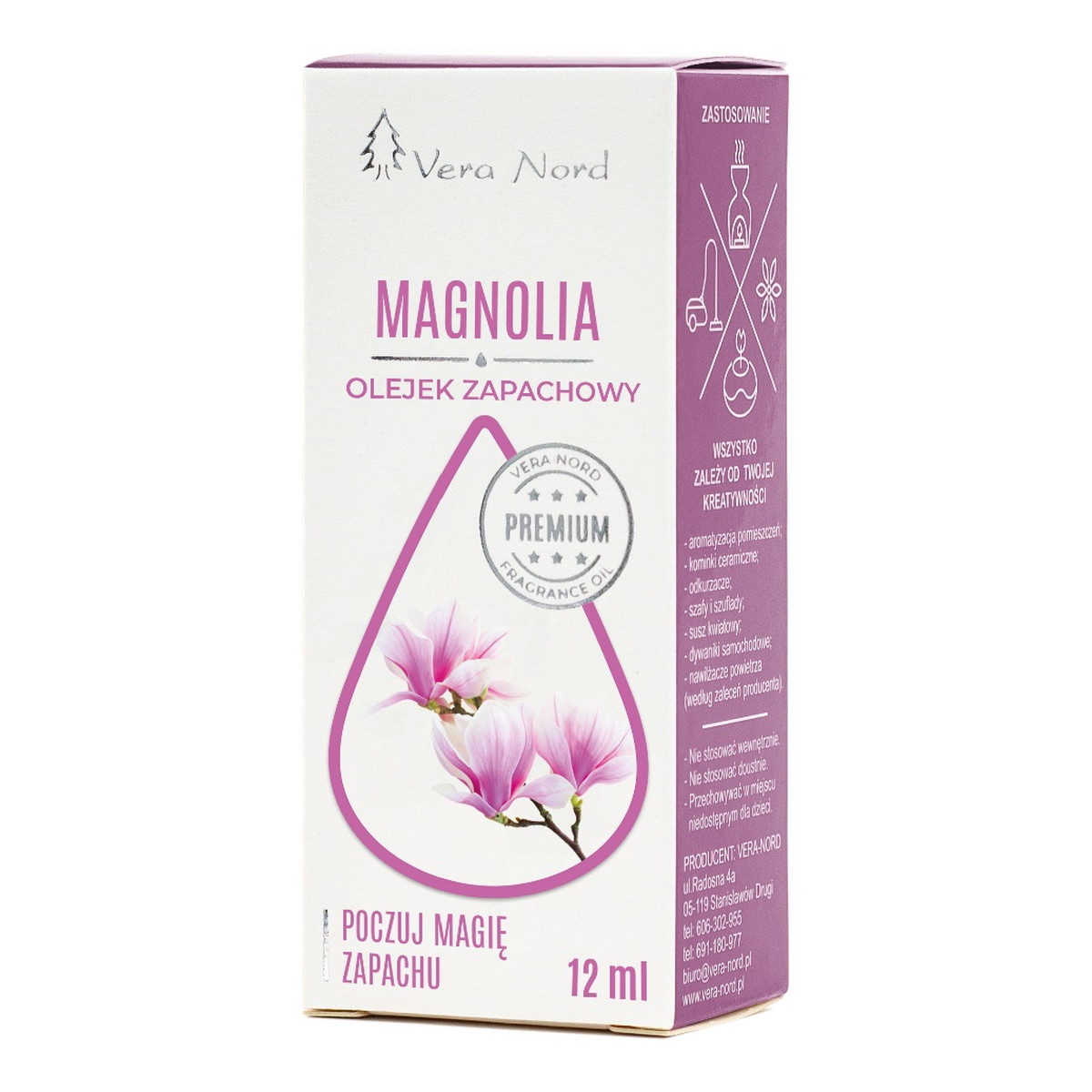 Vera Nord Olejek zapachowy magnolia 12ml