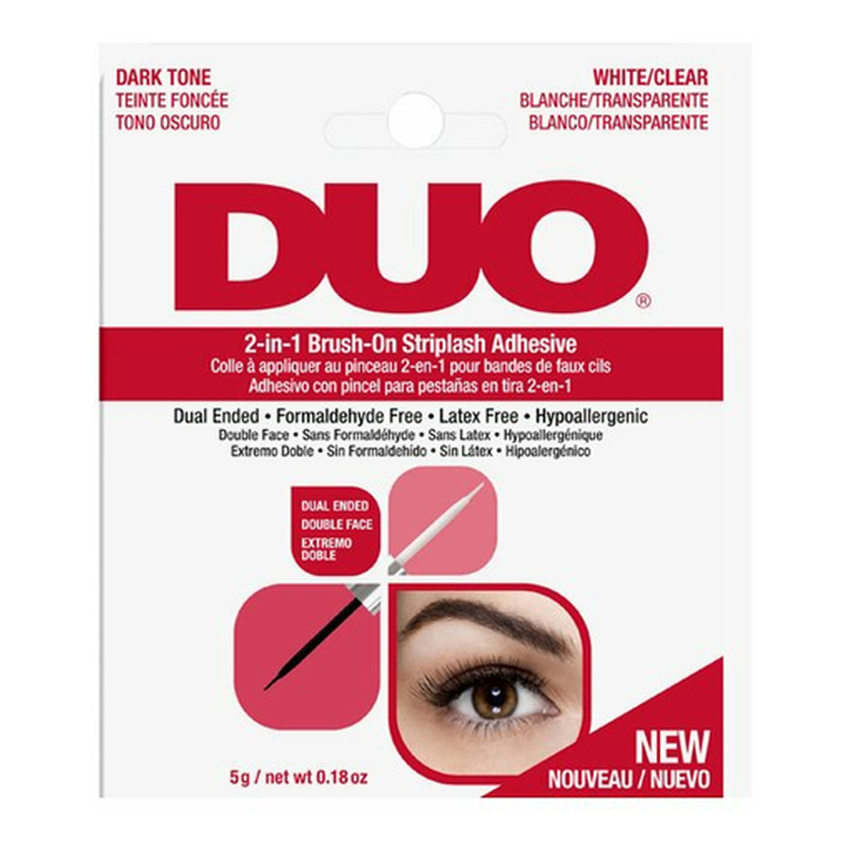 Ardell KLEJ DO RZĘS DUO WHITE/CLEAR 5g