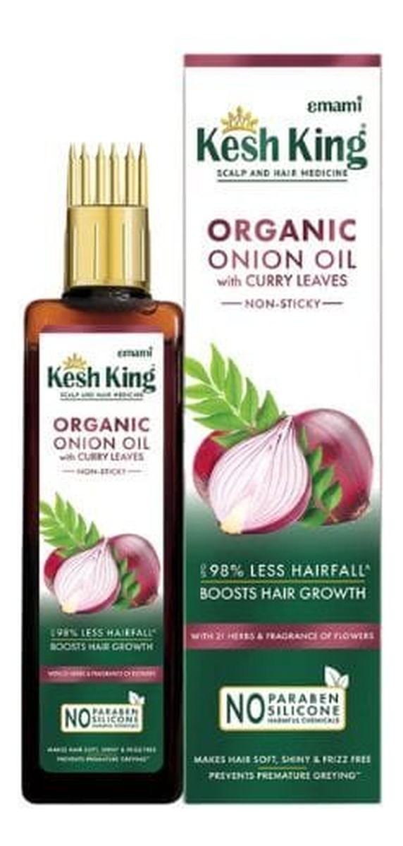 Olejek cebulowy do włosów z liśćmi curry