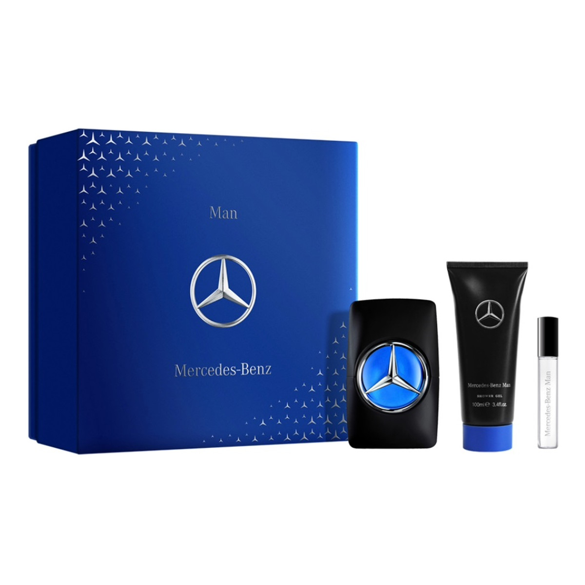 Mercedes-Benz Man Zestaw woda toaletowa spray 100 + woda toaletowa spray 10ml + żel pod prysznic 100ml