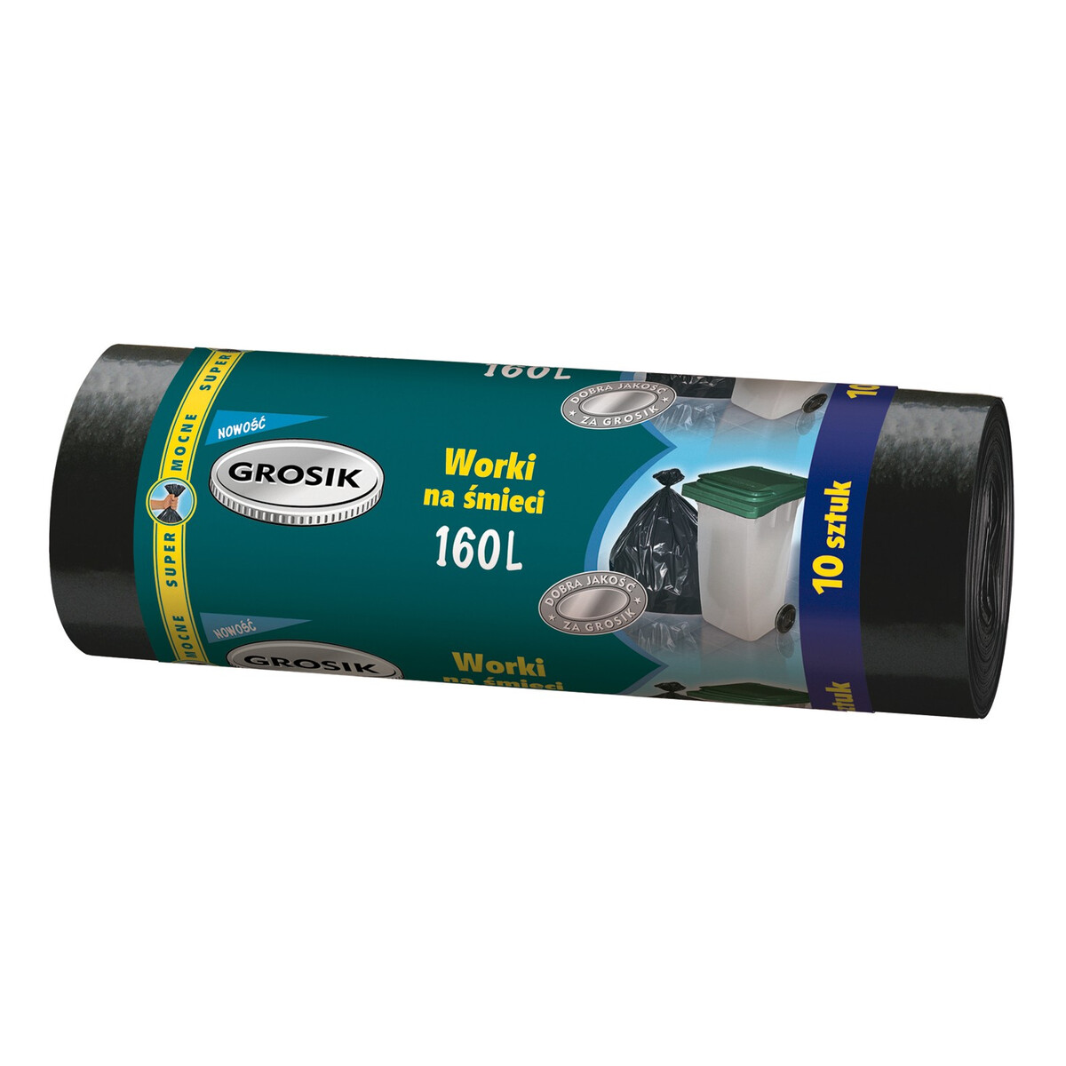 Grosik Worki na śmieci LD 160l/10sztuk 1000g