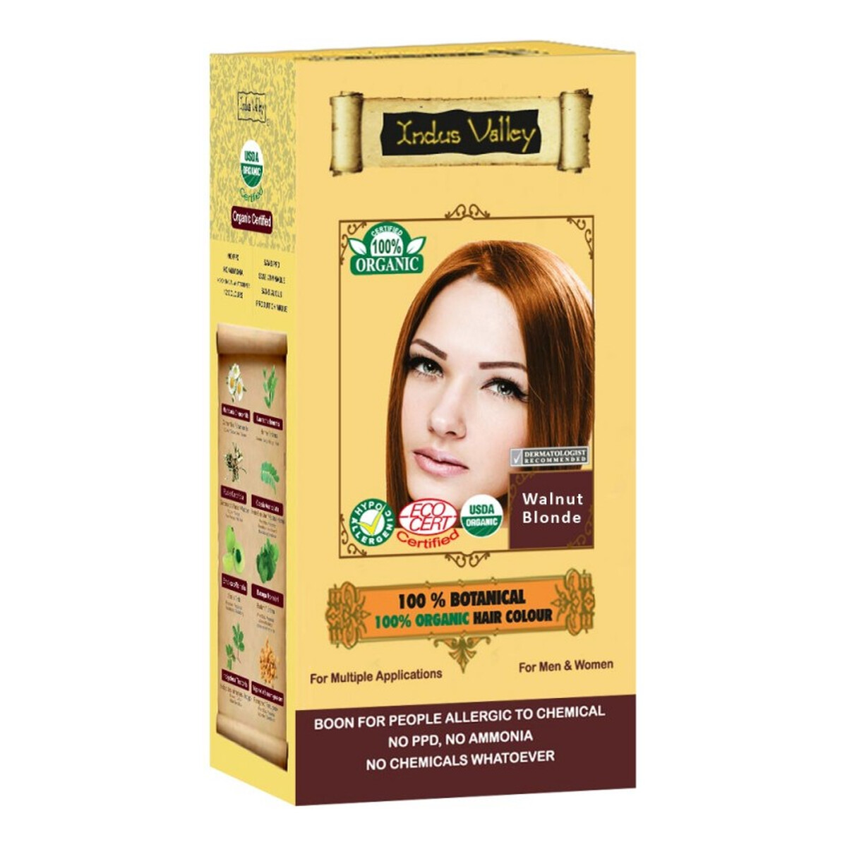 Indus Valley Ziołowa Farba Z Henną 120g