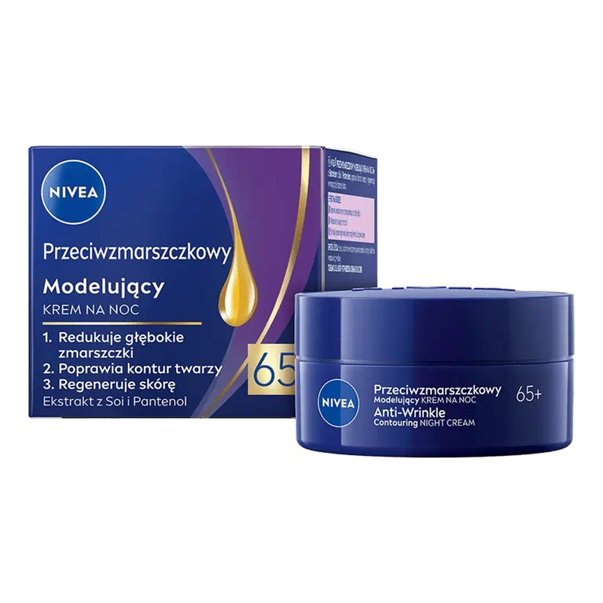 Nivea Przeciwzmarszczkowy modelujący Krem na noc 65+ 50ml