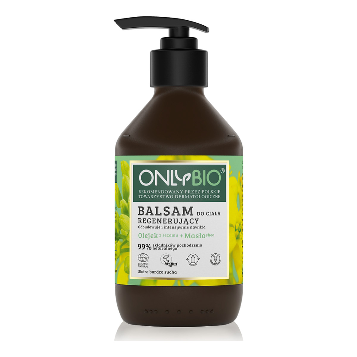OnlyBio Prebiotyk Balsam do ciała regenerujący olejek z Sezamu+Masło Shea 250ml