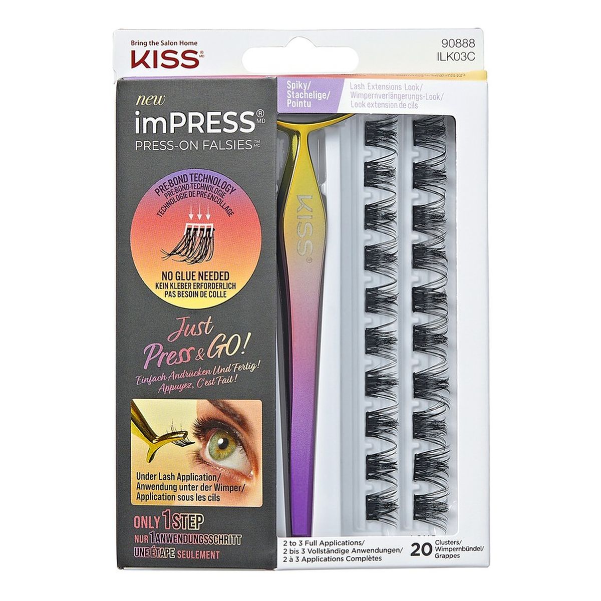 Kiss imPress Kępki sztucznych rzęs Lash Kit 03