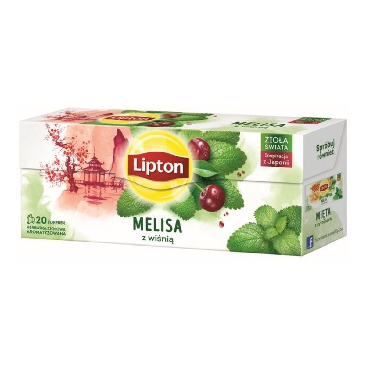 Lipton Herbata ziołowa Melisa z Wiśnią 20 torebek 26g