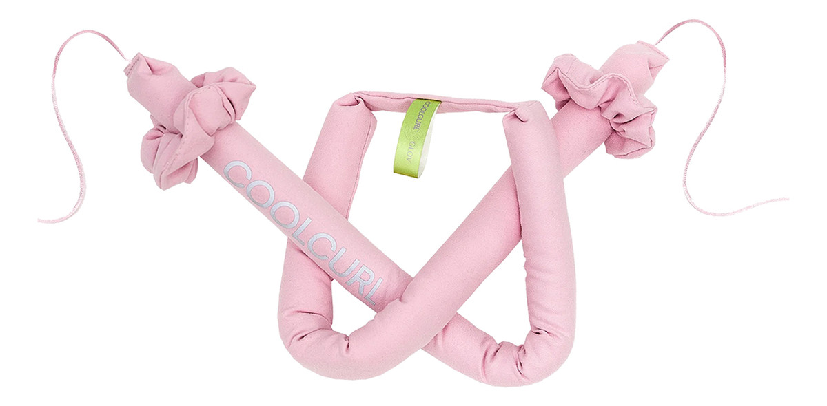 Coolcurl innowacyjna lokówka do włosów bez użycia ciepła pink