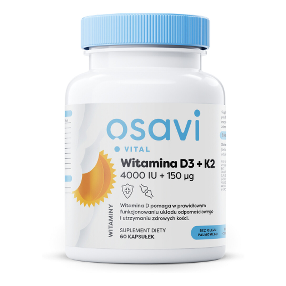 Osavi Witamina D3 + K2 4000IU + 150mcg suplement diety