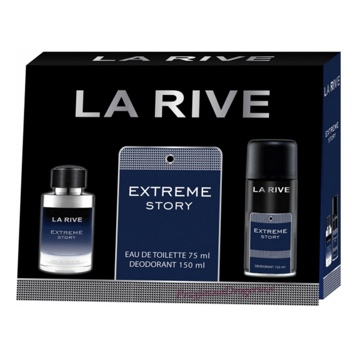 La Rive for Men Extreme Story zestaw prezentowy (woda toaletowa 75ml + dezodorant 150ml)