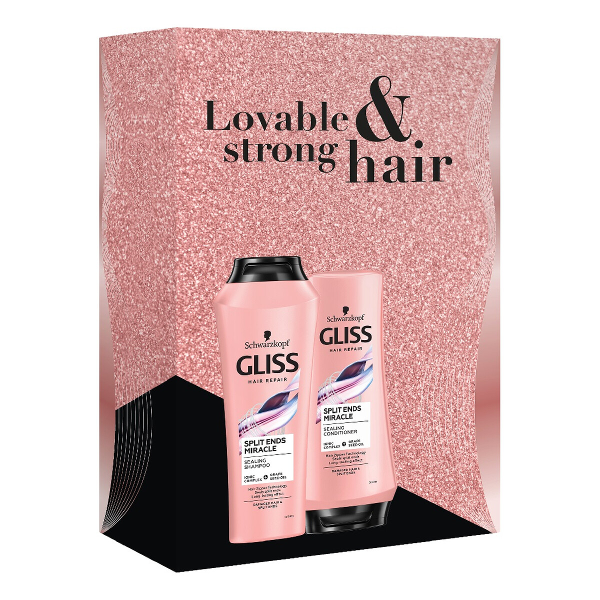Gliss Split Ends Miracle Zestaw szampon do włosów 250ml + odżywka do włosów 200ml