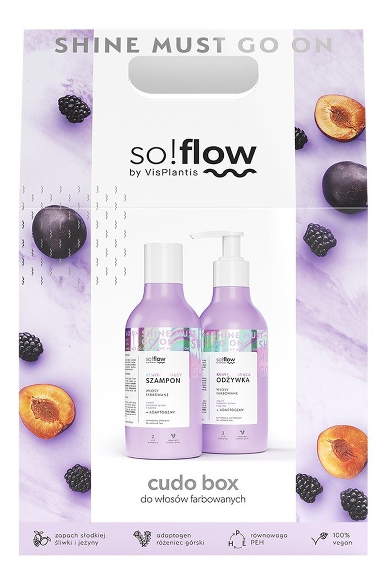 Zestaw prezentowy cudo box do włosów farbowanych (szampon 400ml+odżywka 400ml)