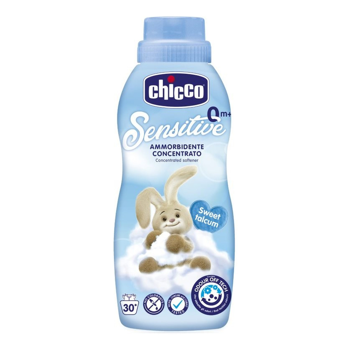 Chicco Sensitive Płyn do zmiękczania i płukania odzieży dziecięcej 0m+ Sweet Talcum 750ml