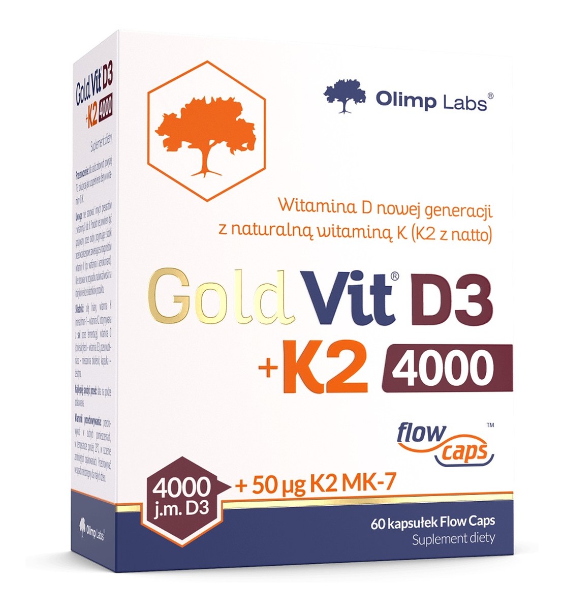 D3+K2 4000 suplement diety 60 kapsułek