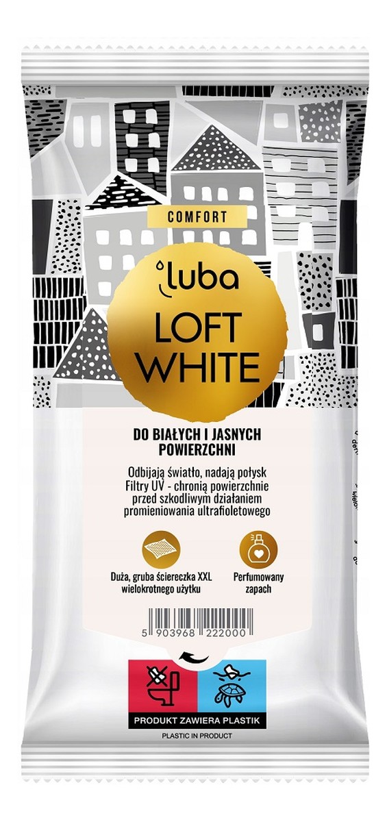Comfort loft white ściereczki do białych i jasnych powierzchni 30szt