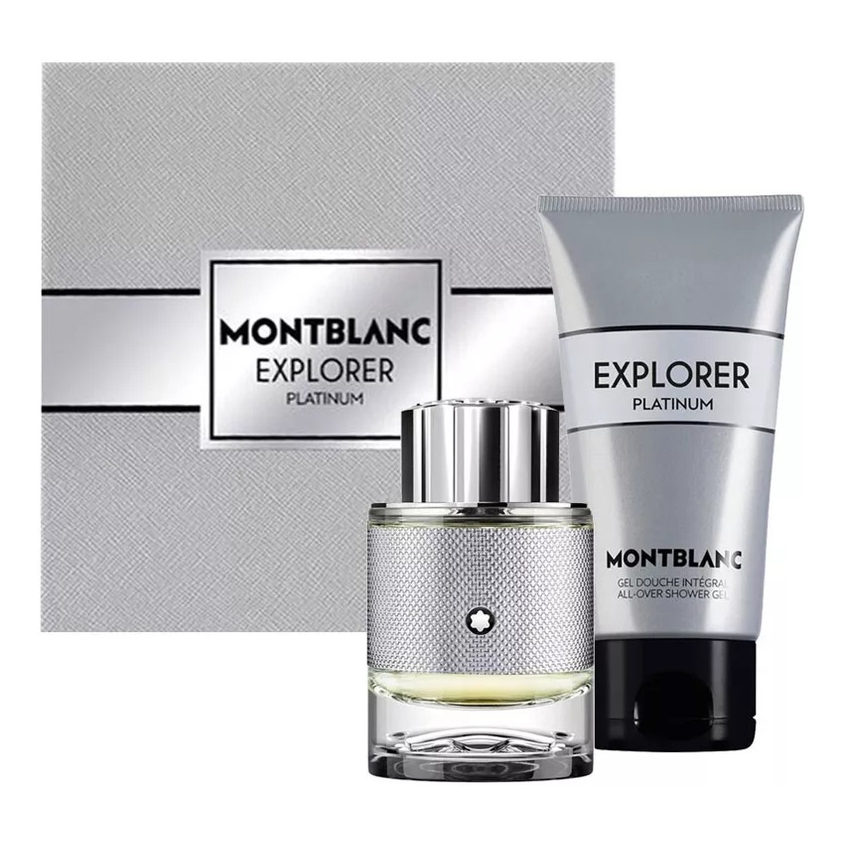 Mont Blanc Explorer Platinum Zestaw woda perfumowana spray 60ml + żel pod prysznic 100ml