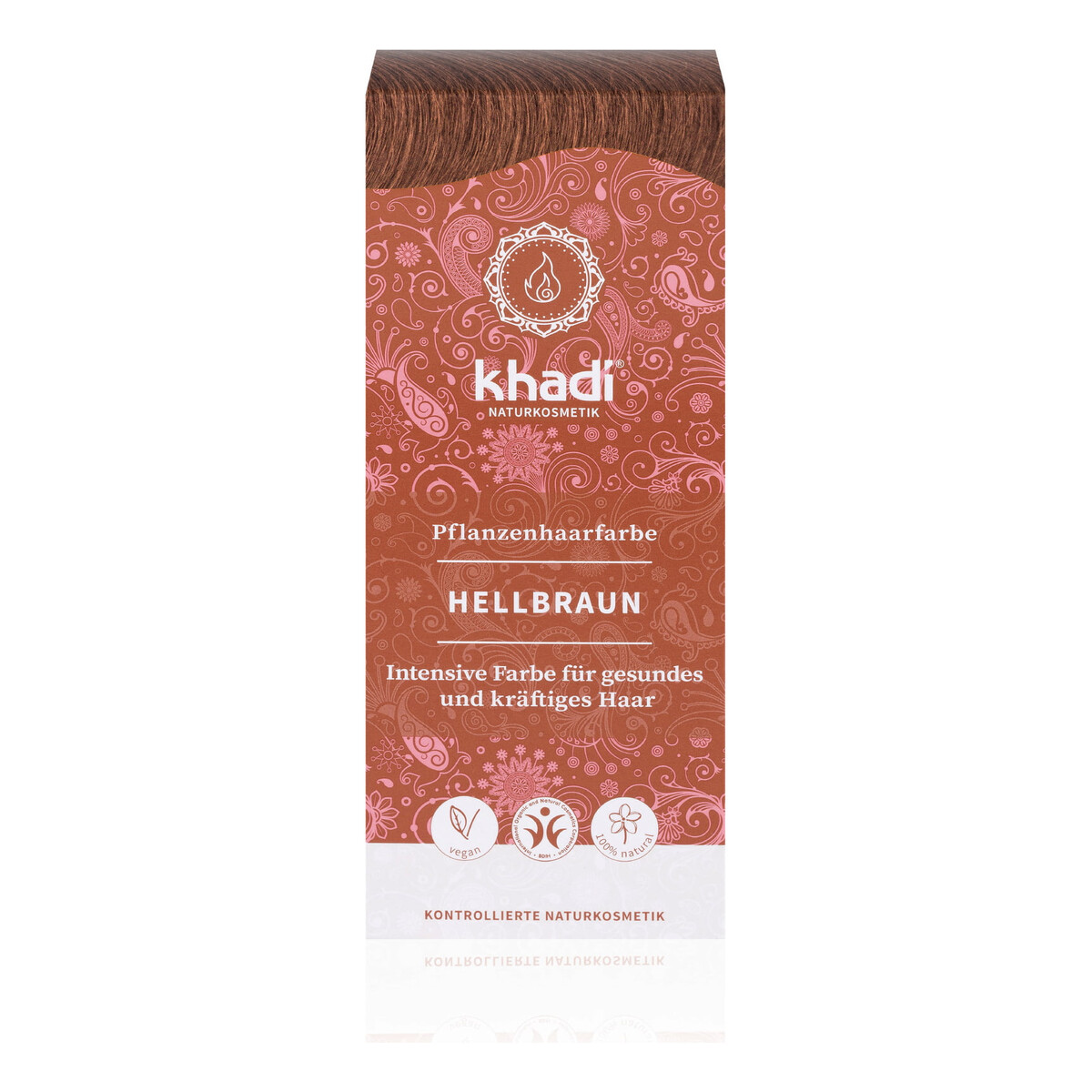 Khadi Naturalna Ziołowa Henna do Włosów Light Brown Jasny Brąz 100g