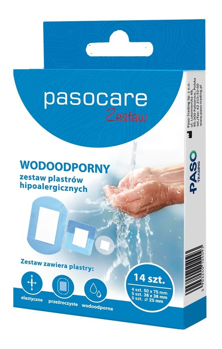 Plaster zestaw wodoodporny 14szt