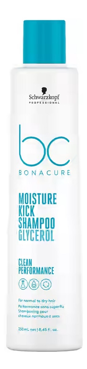 Bc bonacure moisture kick shampoo nawilżający szampon do włosów normalnych i suchych