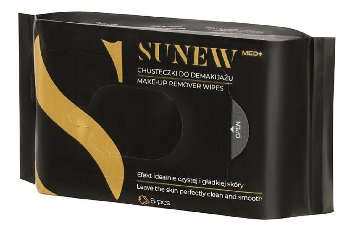 Make-up remover wipes chusteczki do demakijażu black 8szt.