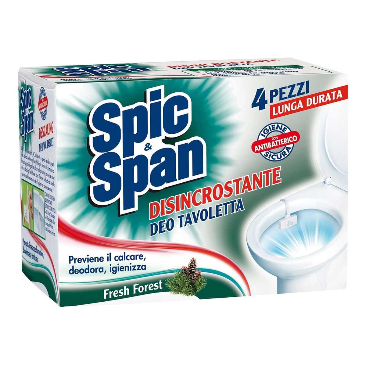 Spic&Span Zawieszka do toalety fresh forest 4szt.