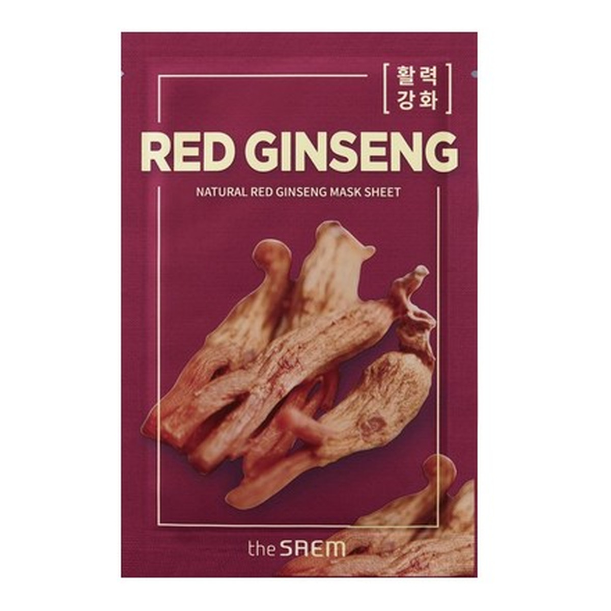 Saem Natural Mask Sheet Maska na tkaninie - Red Ginseng 21ml