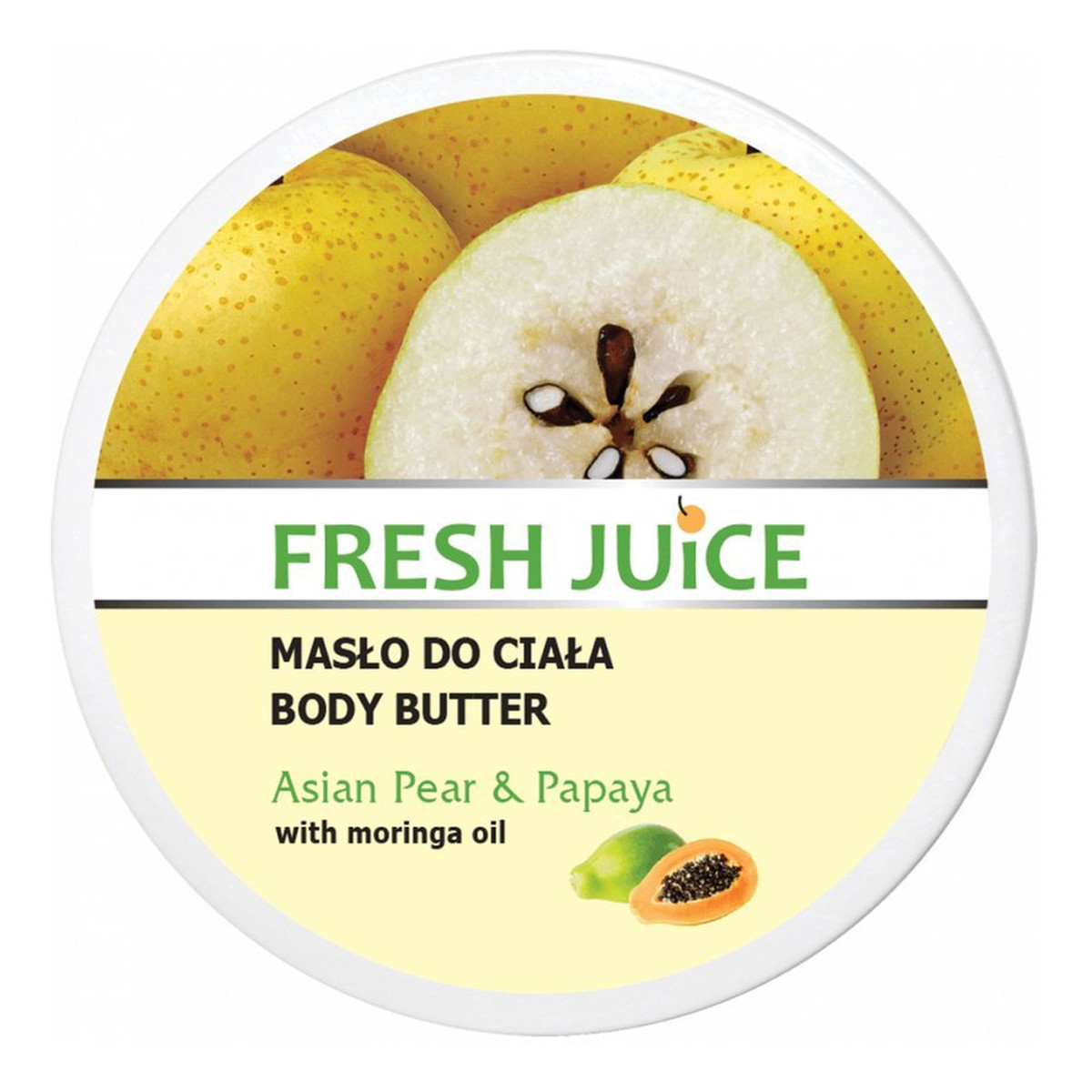 Fresh Juice Masło Do Ciała Z Olejem Moringa O Zapachu Asian Pear & Papaya Azjatycka Gruszka & Papaja 225ml