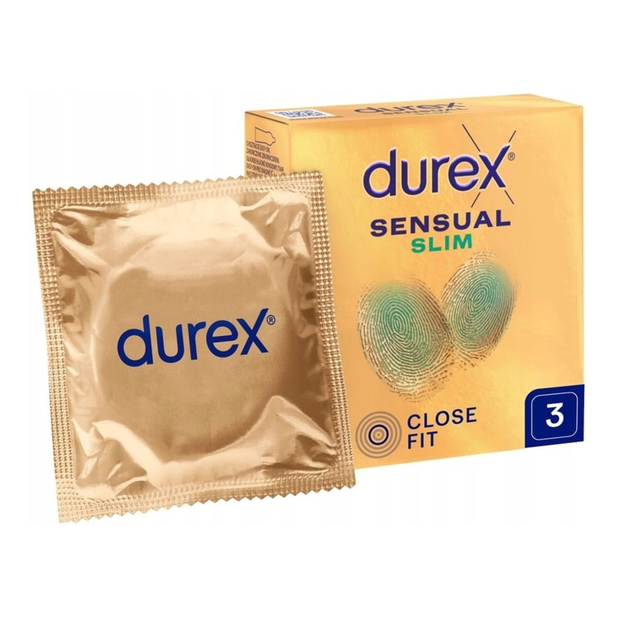 Durex Sensual slim prezerwatywy lateksowe 3szt