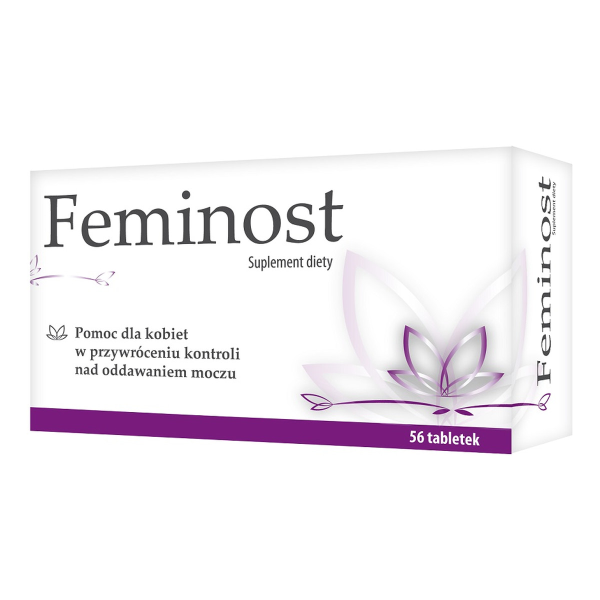 Feminost Suplement diety dla kobiet wspomagający utrzymywanie kontroli nad oddawaniem moczu 56 tabletek powlekanych