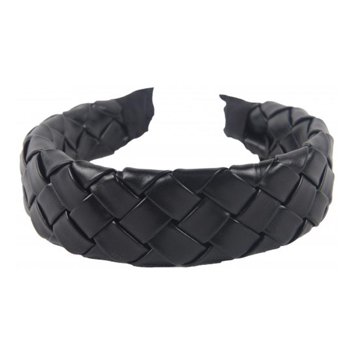 Donegal Opaska do włosów pleciona Czarna FA-5761