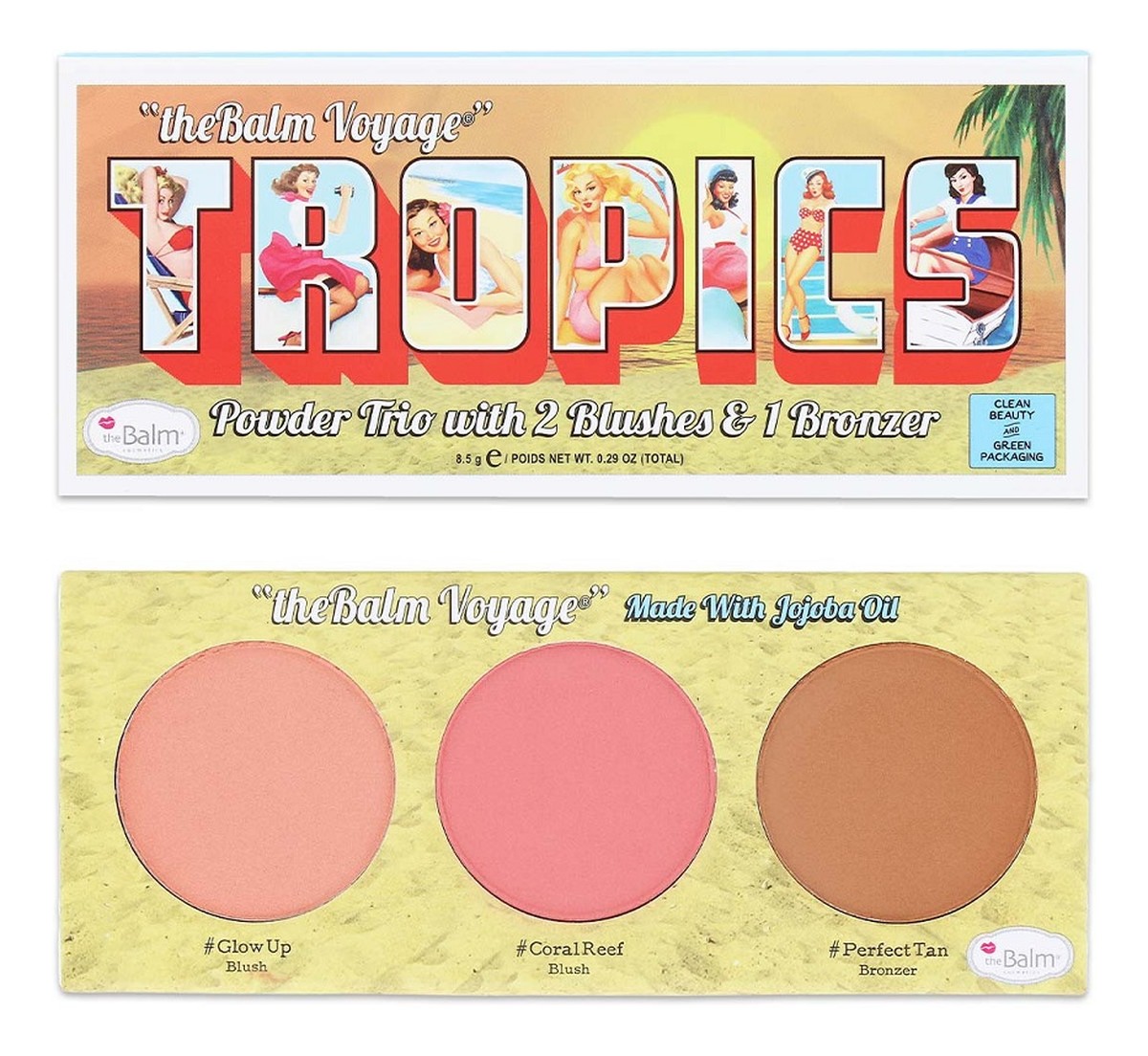 Tropics powder trio paleta do makijażu 8,5 g