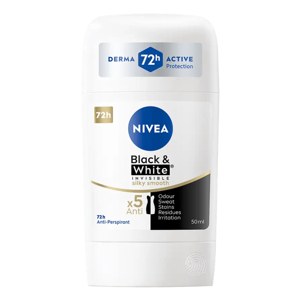 Nivea Black & White Invisible Silky Smooth Antyperspirant w sztyfcie 50ml