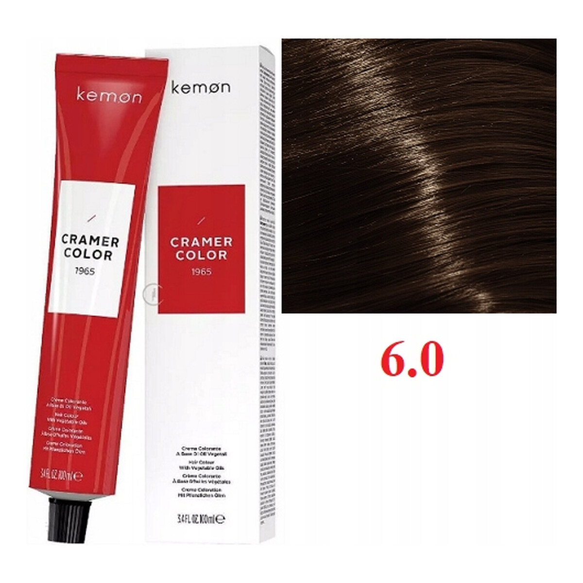 Kemon Cramer Color Kremowa farba do włosów z olejem kokosowym 100ml