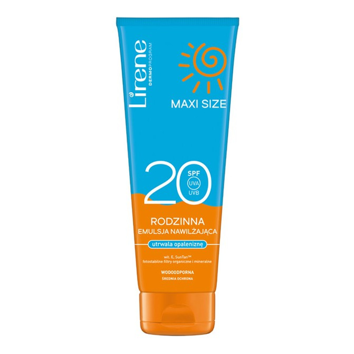 Lirene Rodzinna emulsja do opalania utrwalająca opaleniznę SPF 20 Maxi Size 250ml