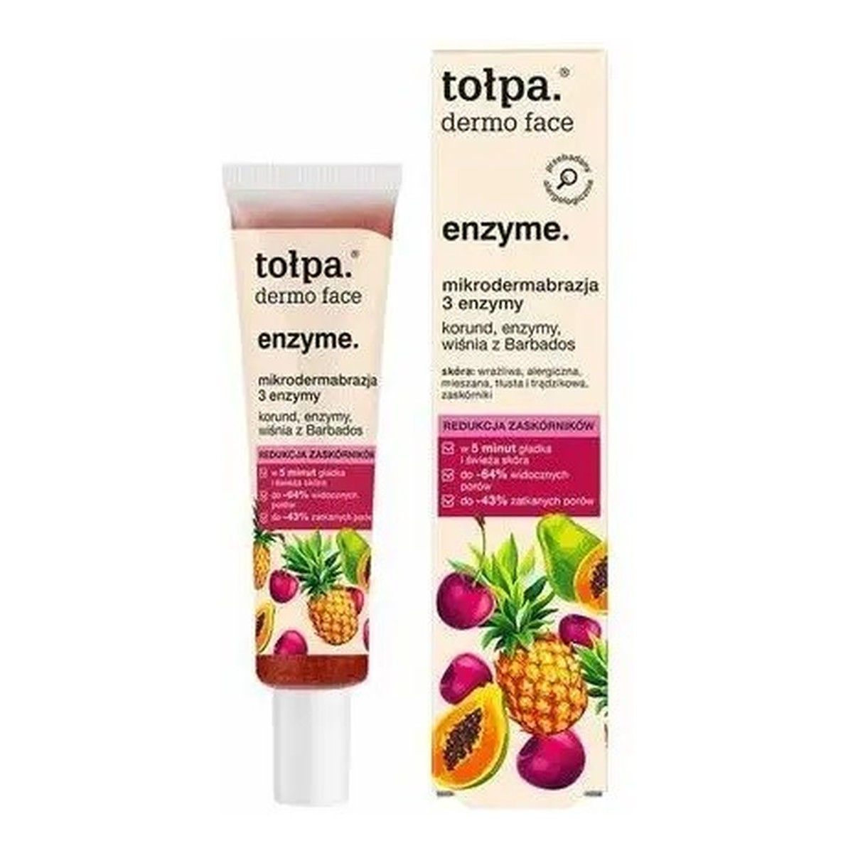 Tołpa Dermo face enzyme mikrodermabrazja 3 enzymy 40ml