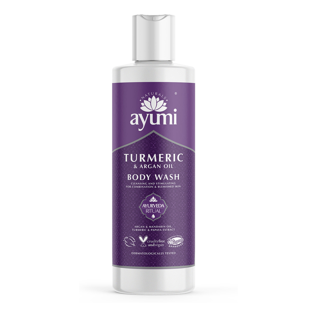 Ayumi Turmeric Argan Oil rozjaśniająco-odżywczy płyn do mycia ciała 250ml