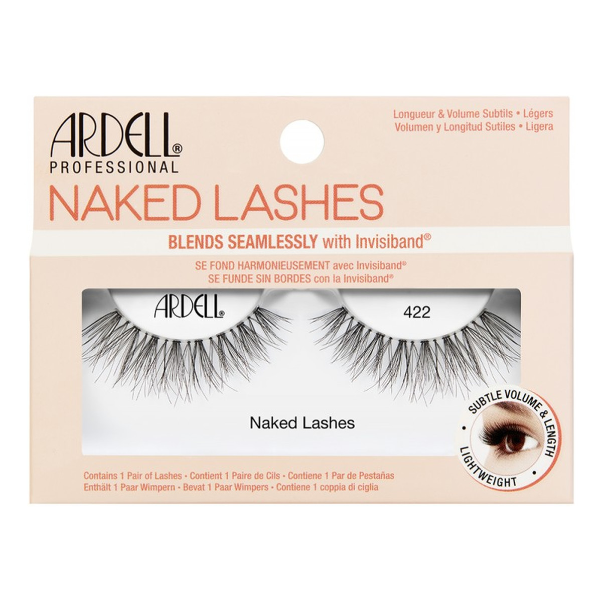 Ardell Naked Lashes 422 para sztucznych rzęs Black