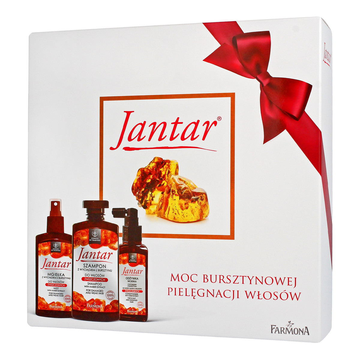 Farmona Jantar Zestaw prezentowy Szampon + Wcierka + Mgiełka