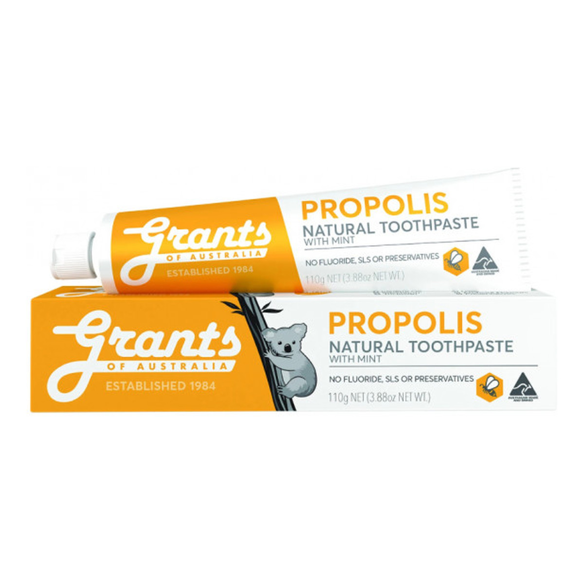 Grants Of Australia Ochronna propolisowa pasta do zębów bez fluoru 110g