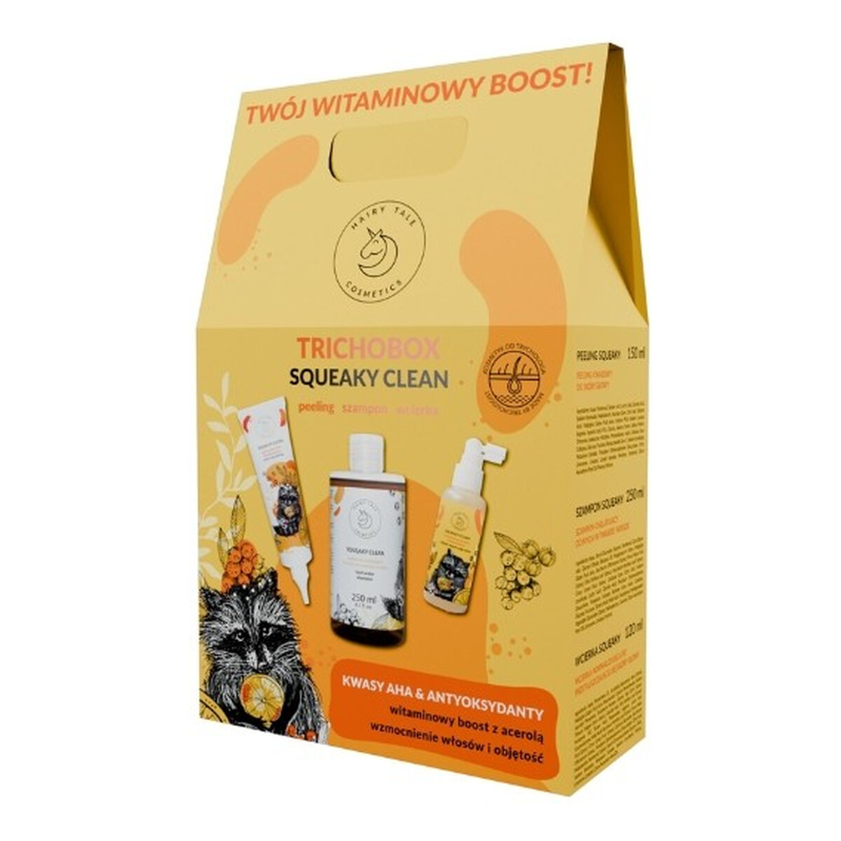 Hairy Tale Squeaky Clean Trichobox Zestaw pielęgnacyjny do włosów 120ml