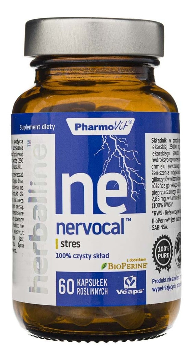 Nervocal Stres suplement diety 60 kapsułek