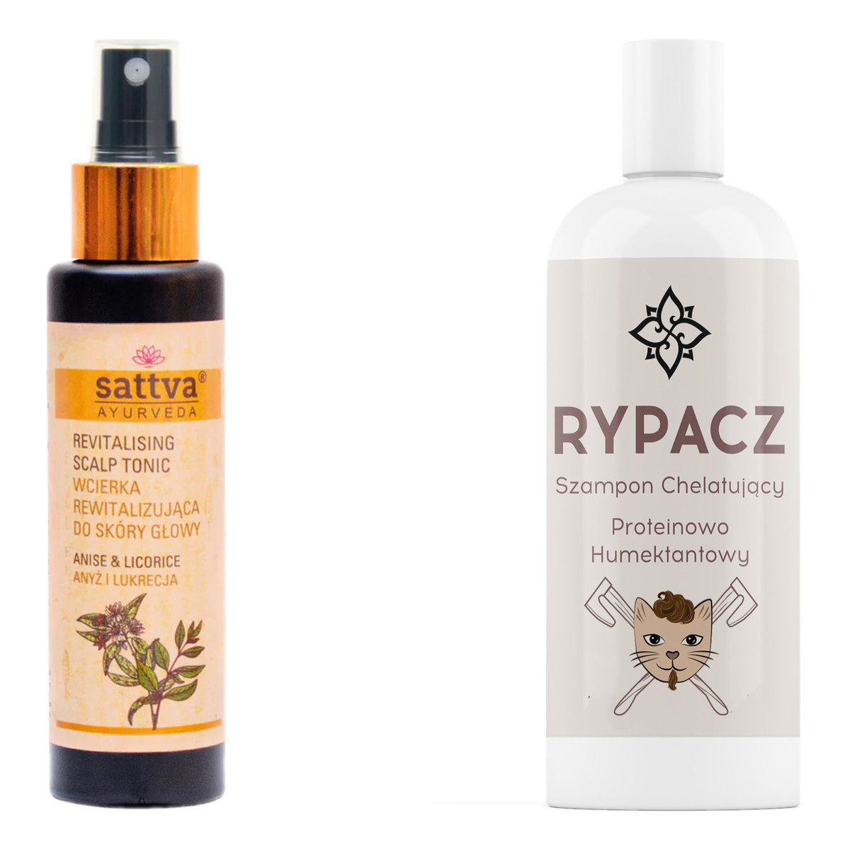 Sahara Rypacz - szampon chelatujący proteinowo-humektantowy 250ml + Sattva wcierka Anyż i Lukrecja 100ml