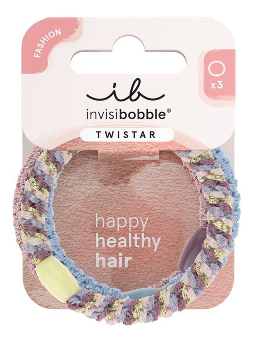 gumki do włosów plecione Lavender Braids 3szt.