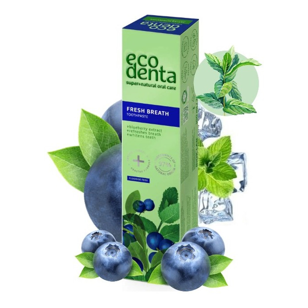 Ecodenta Pasta do zębów Fresh Breath Blueberry 100ml