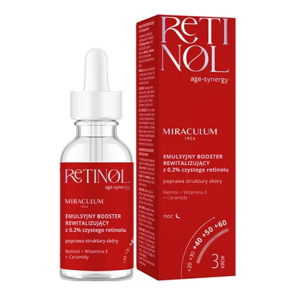 Miraculum Age-Synergy Retinol Emulsyjny booster rewitalizujący z 0.2% czystego retinolu 30ml
