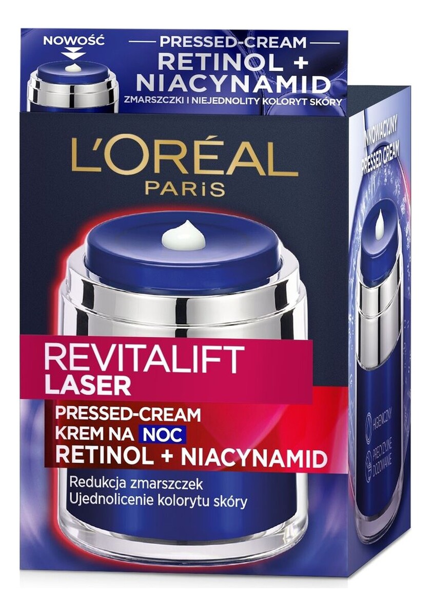Krem do twarzy na noc retinol i niacynamid