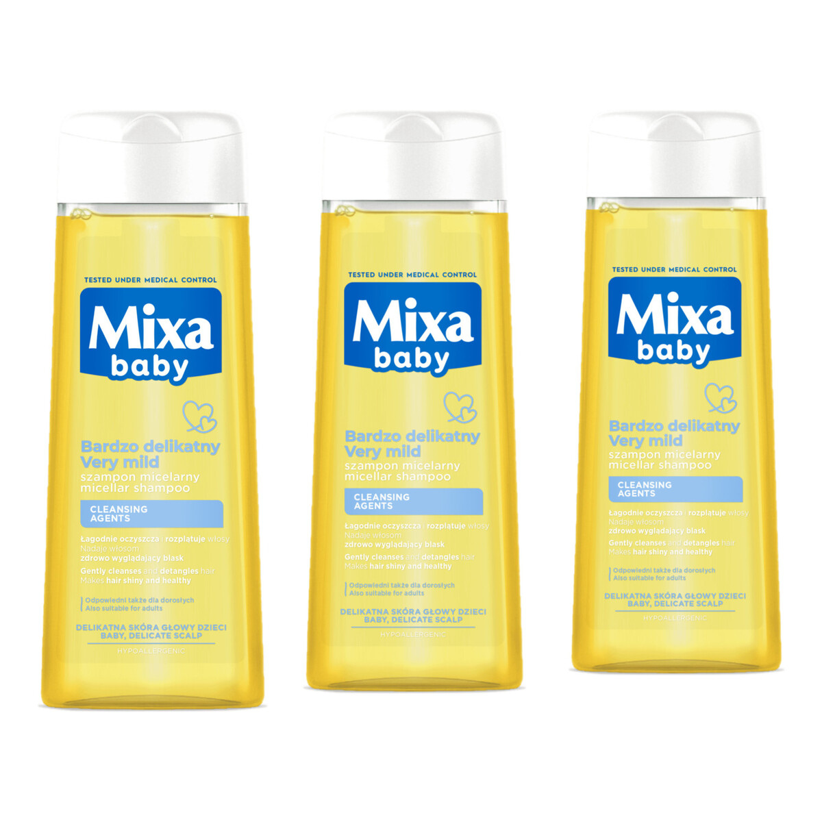 Mixa Baby Bardzo delikatny szampon 3x300ml