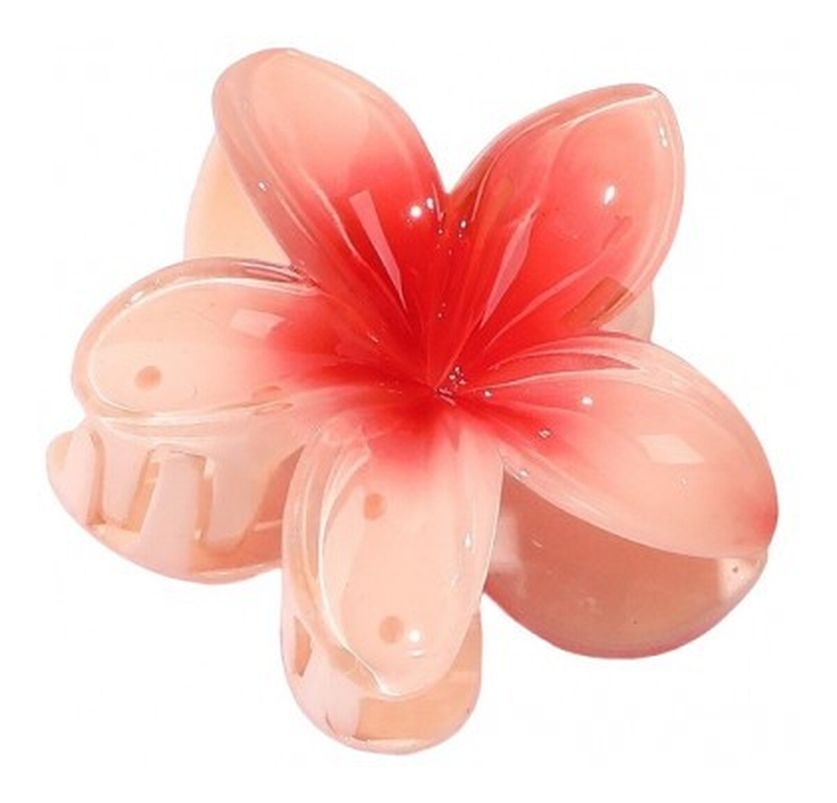 Klamra do włosów kwiat-łososiowe ombre (sp269r) 1szt