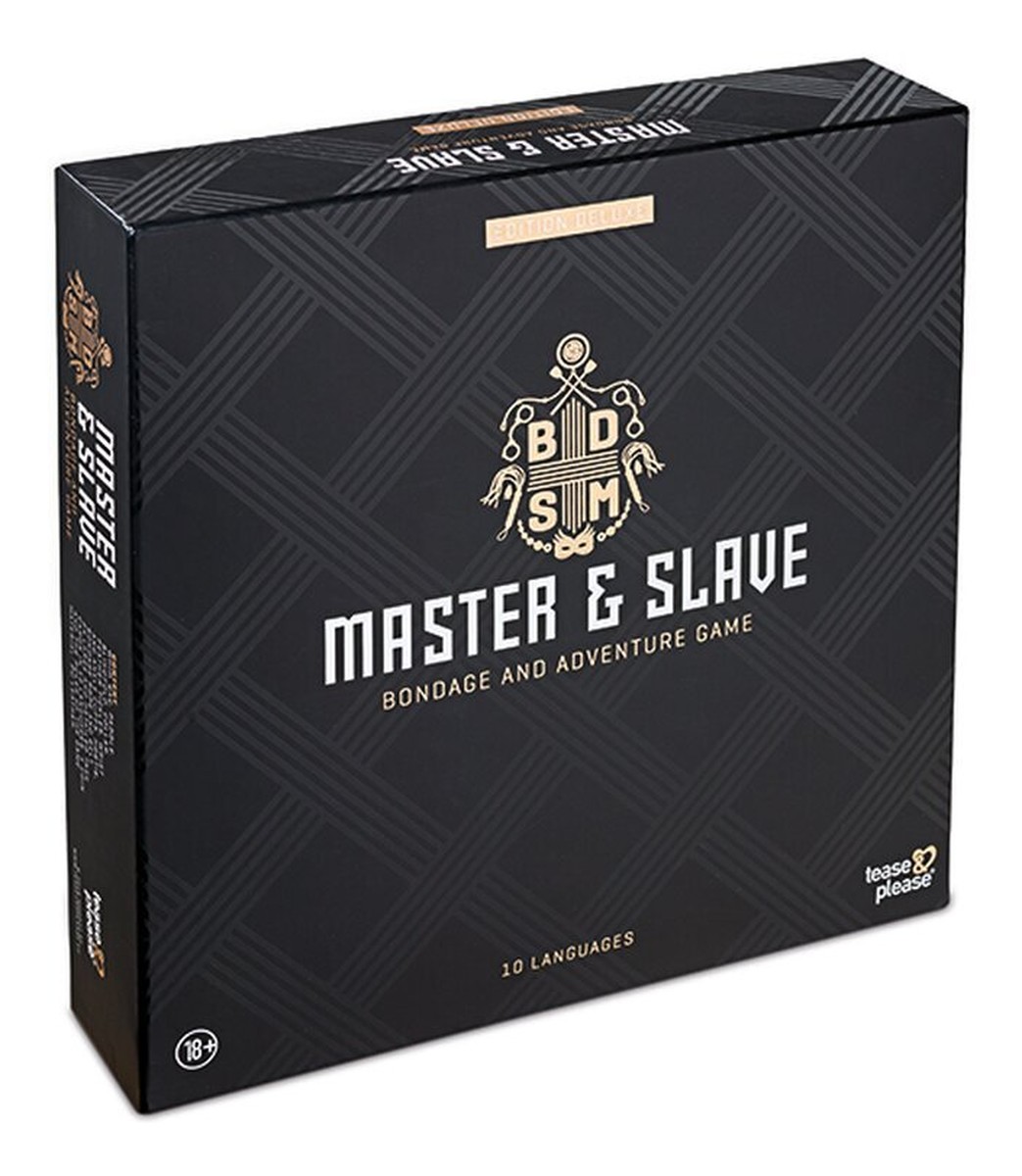 Master & slave edition deluxe wielojęzyczna gra erotyczna z akcesoriami