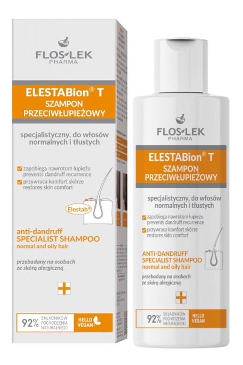 Elestabion t szampon przeciwłupieżowy do włosów normalnych i tłustych